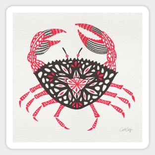 Pink Crab Sticker